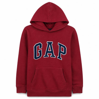 Gap Boys Red Pullover Hoodie 12 Years Logo Graphic Sweatshirt