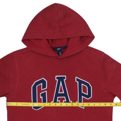 GAP Boys Red Pullover Hoodie 12 Years Logo Graphic Sweatshirt
