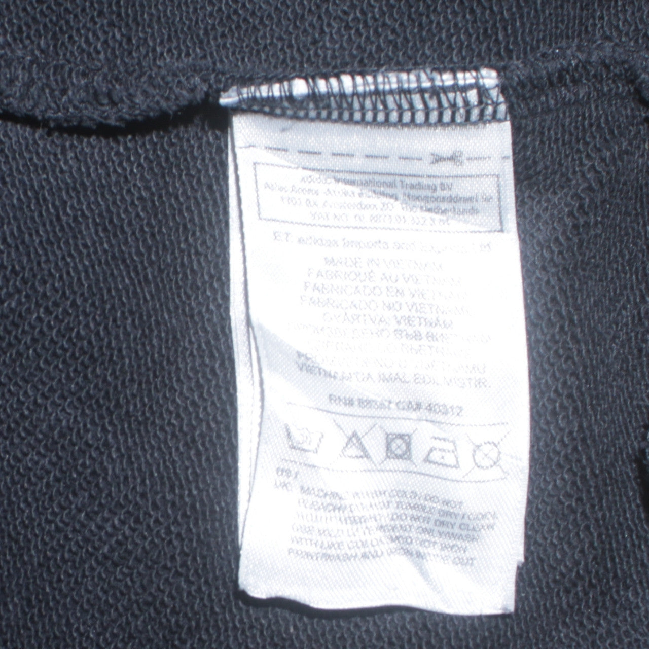 Adidas Womens Black Size 12 Logo Sweatshirt Pullover Cotton