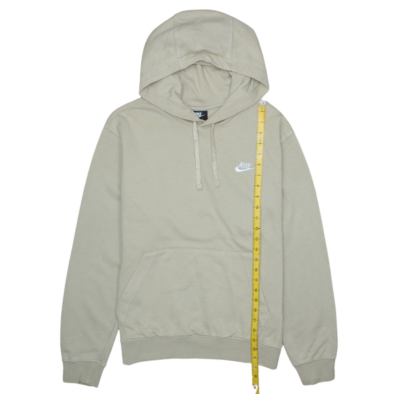 Mens UK Size S Nike Beige Pullover Hoodie