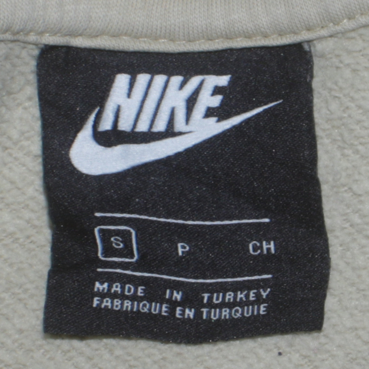 Mens UK Size S Nike Beige Pullover Hoodie