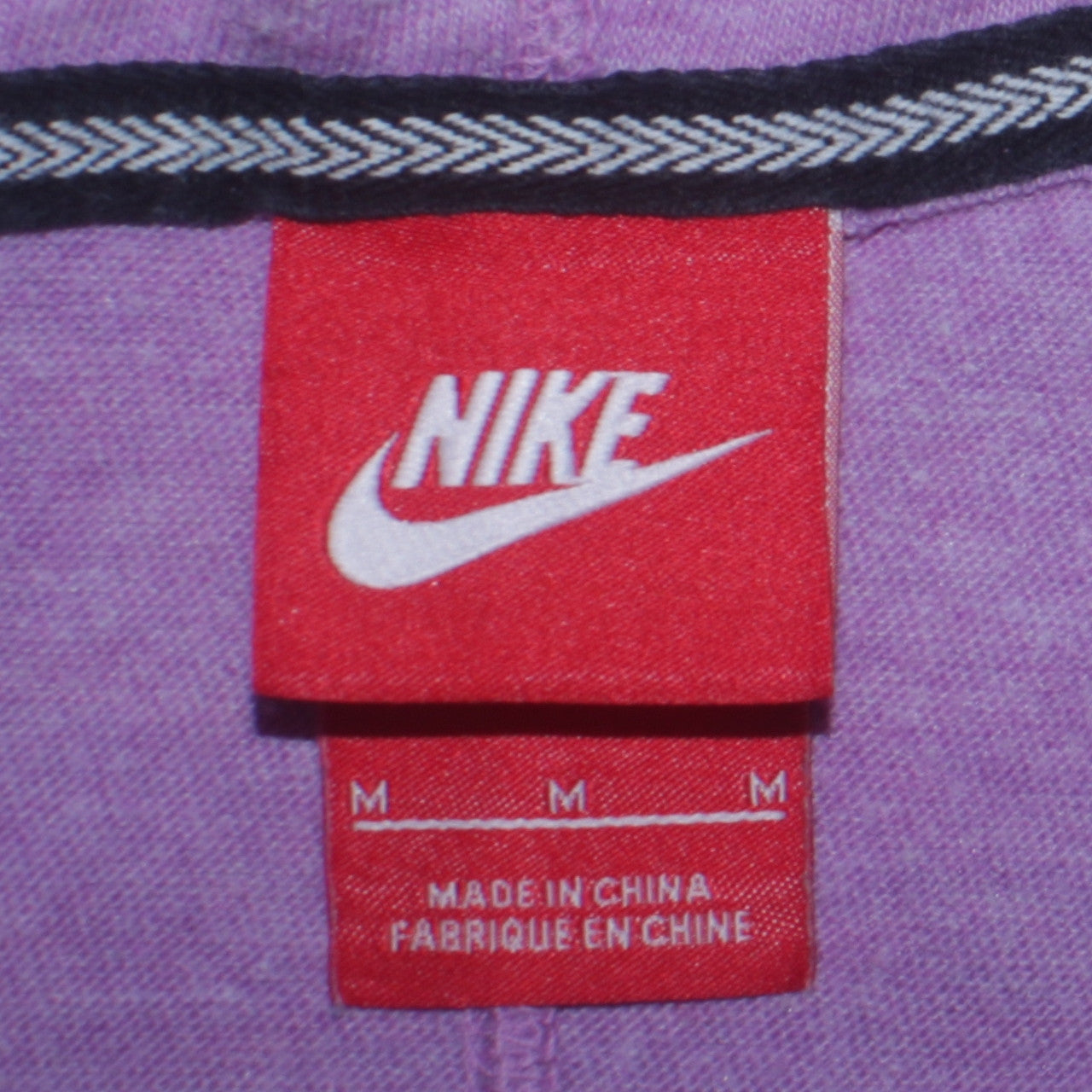 Nike Women’s Purple Ombre Full Zip Hoodie Size M Cotton Blend