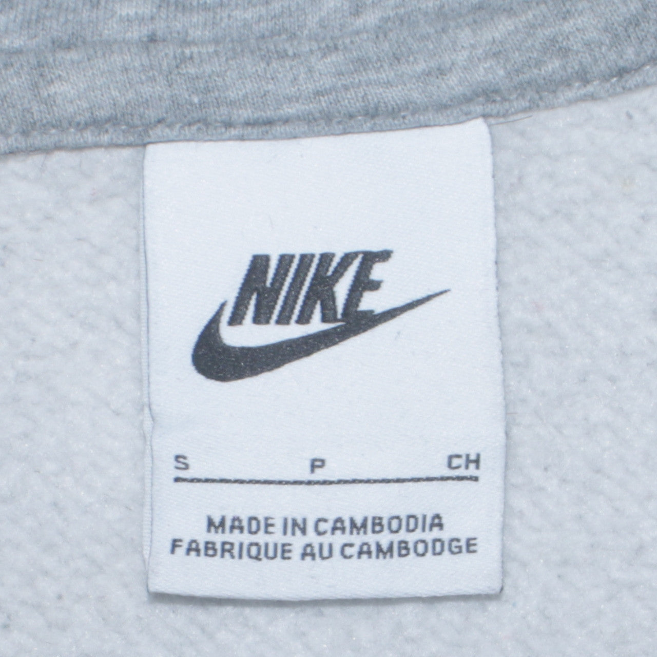 Mens UK Size S Nike Grey Pullover Hoodie