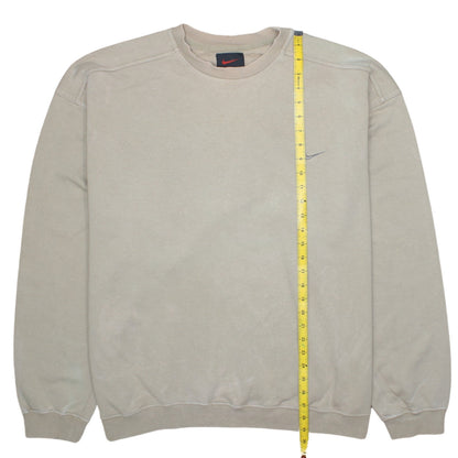 Mens UK Size 2XL Nike Beige Pullover Sweatshirt