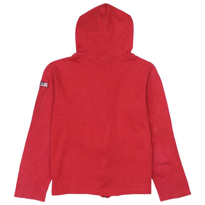 Ralph Lauren Boys Red XL Full Zip Hoodie Jacket Cotton Logo Casual