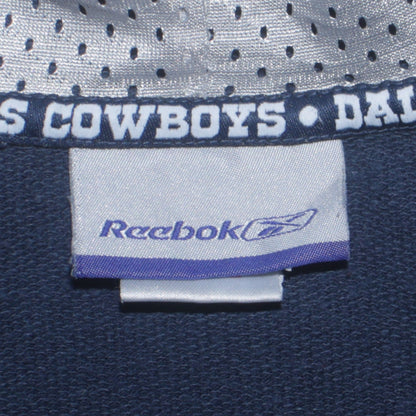 Reebok Womens Blue Dallas Cowboys Full Zip Hoodie Size M