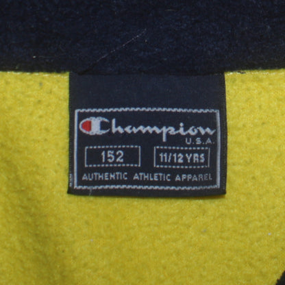 Champion Boys Yellow Fleece 1/4 Zip Logo Sweatshirt 11-12 Years