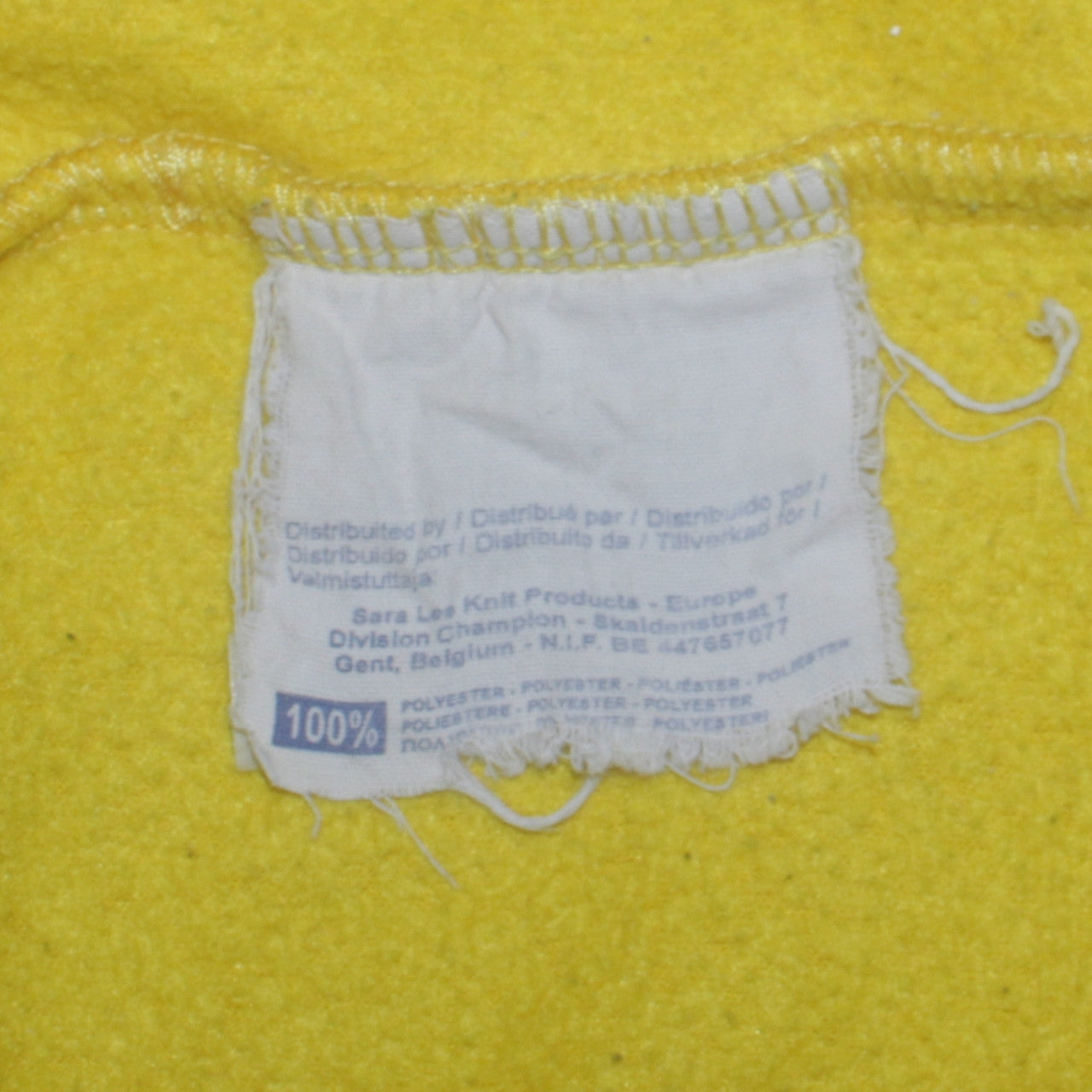 Champion Boys Yellow Fleece 1/4 Zip Logo Sweatshirt 11-12 Years