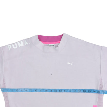 Puma Womens Pink Size 10 Pullover Sweatshirt Long Sleeve Sportswear