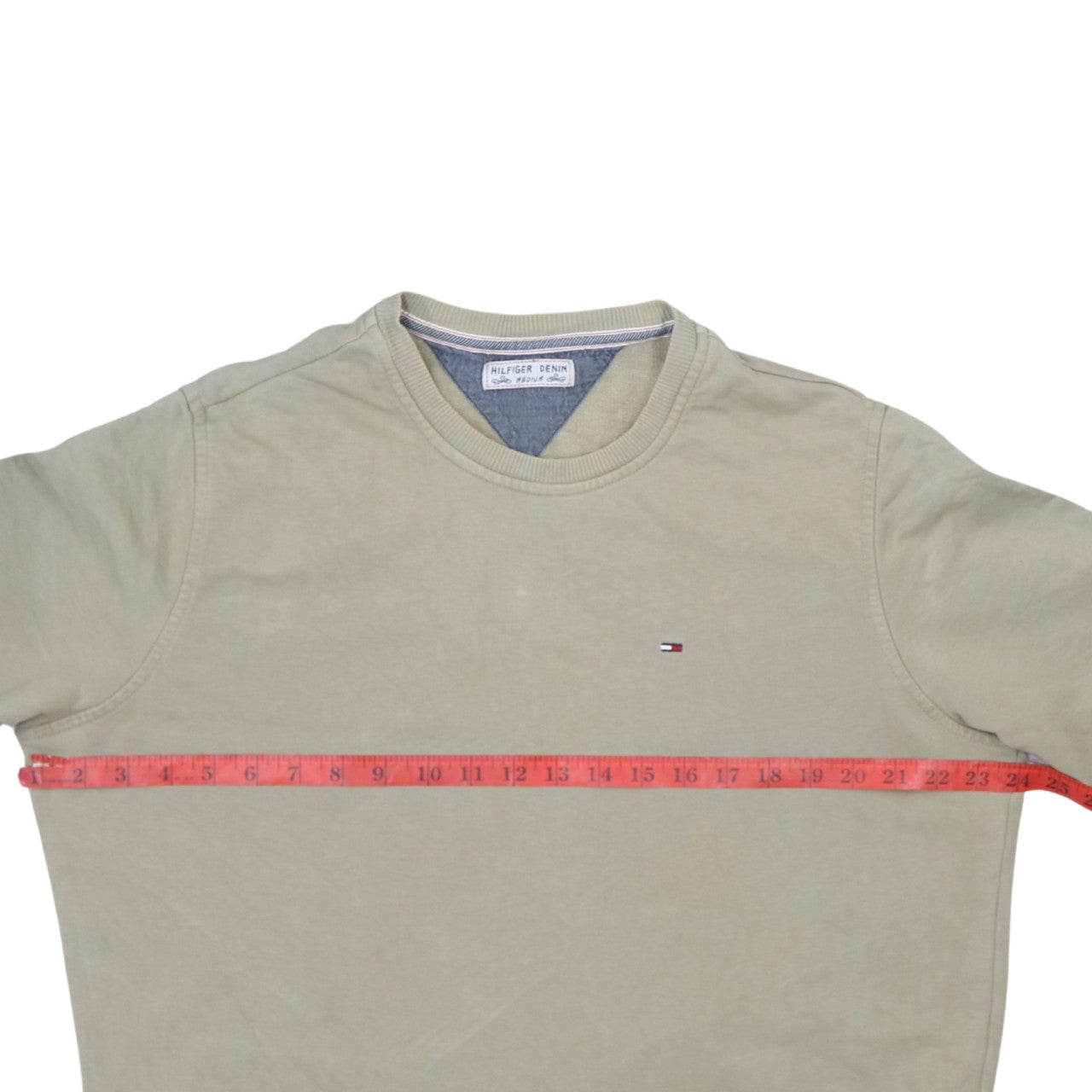 Tommy Hilfiger Men Beige Medium Pullover Sweatshirt Graphic Logo