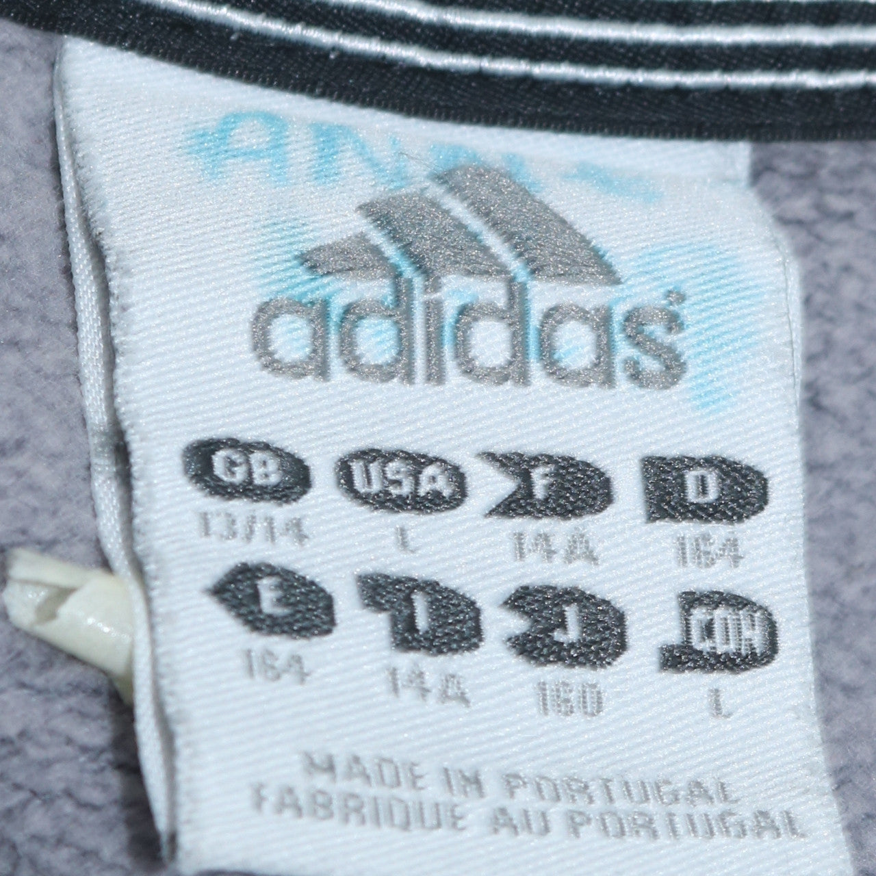 Adidas Boys Grey Sweatshirt 13-14Y Tennis Pullover Graphic Logo Regular Fit