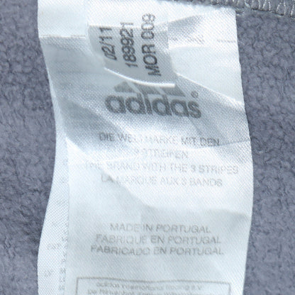 Adidas Boys Grey Sweatshirt 13-14Y Tennis Pullover Graphic Logo Regular Fit
