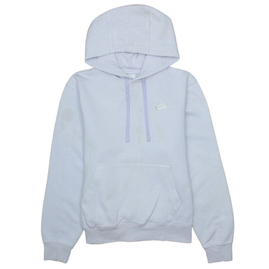 Nike Womens Lilac Hoodie XS Pullover Cotton Blend Logo Casual
