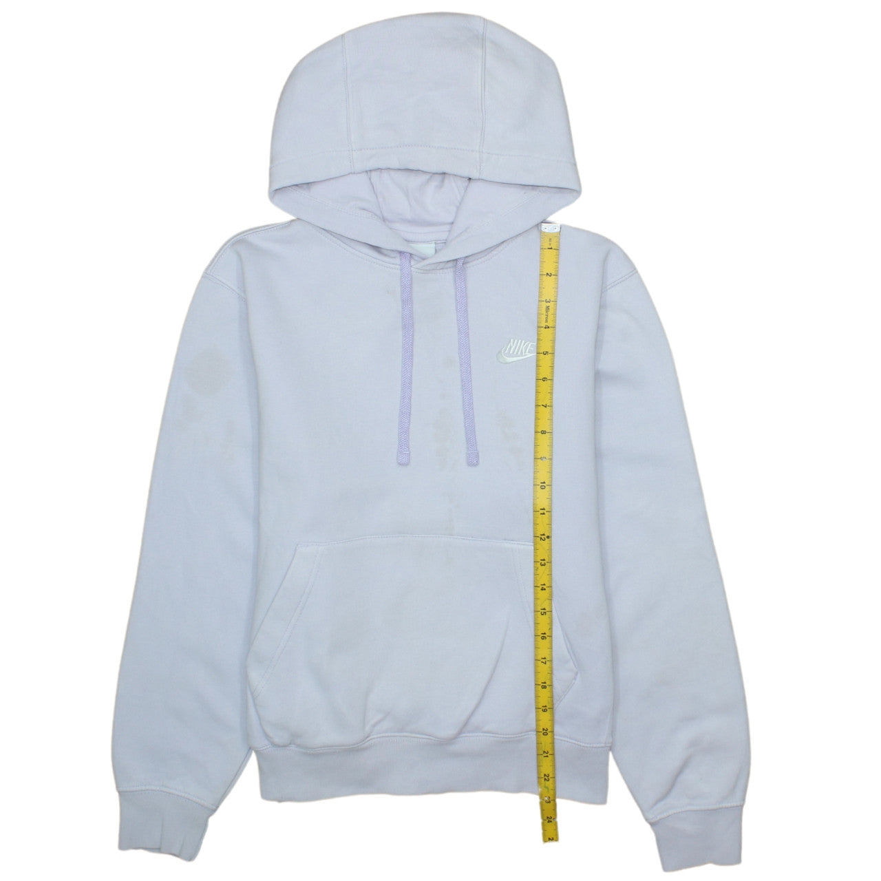 Nike Womens Lilac Hoodie XS Pullover Cotton Blend Logo Casual