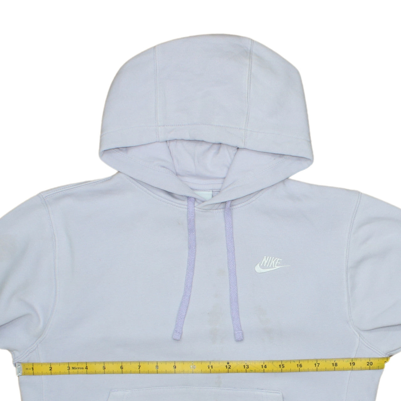 Nike Womens Lilac Hoodie XS Pullover Cotton Blend Logo Casual