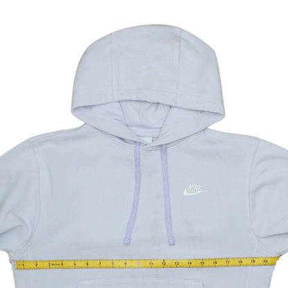 Nike Womens Lilac Hoodie XS Pullover Cotton Blend Logo Casual