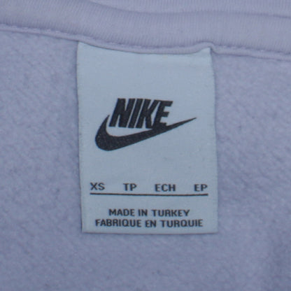 Nike Womens Lilac Hoodie XS Pullover Cotton Blend Logo Casual