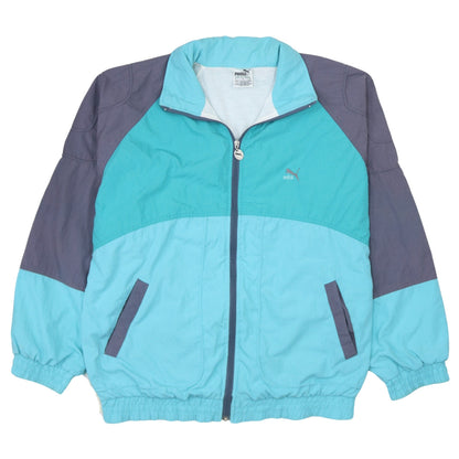 Womens UK Size 6 PUMA Blue Windbreaker Coat