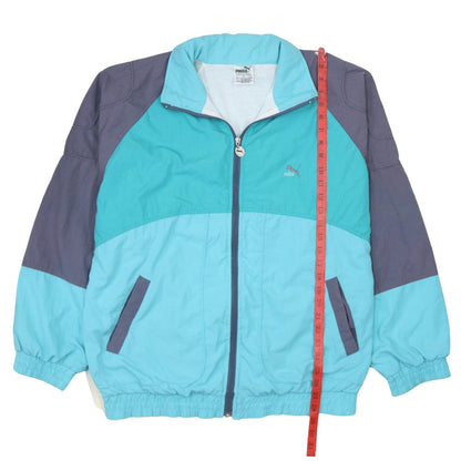 Womens UK Size 6 PUMA Blue Windbreaker Coat