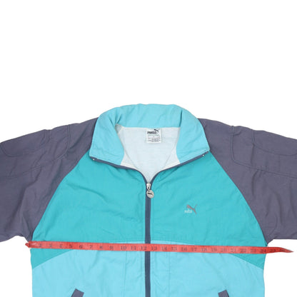 Womens UK Size 6 PUMA Blue Windbreaker Coat