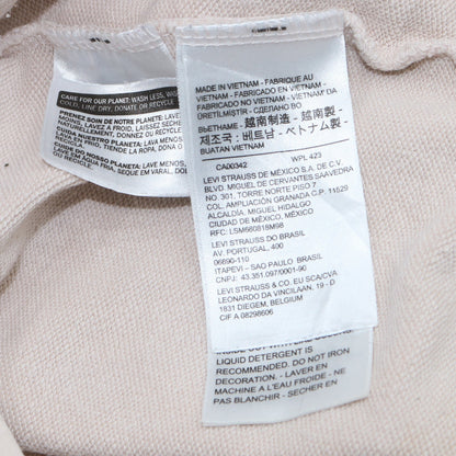 Levi's Women's White XS Pullover Hoodie Logo Print Raglan