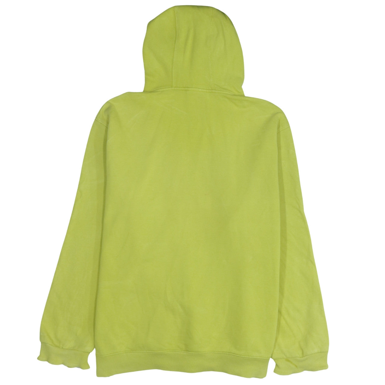 The North Face Mens Yellow Hoodie Pullover Logo L Cotton Sweatshirt