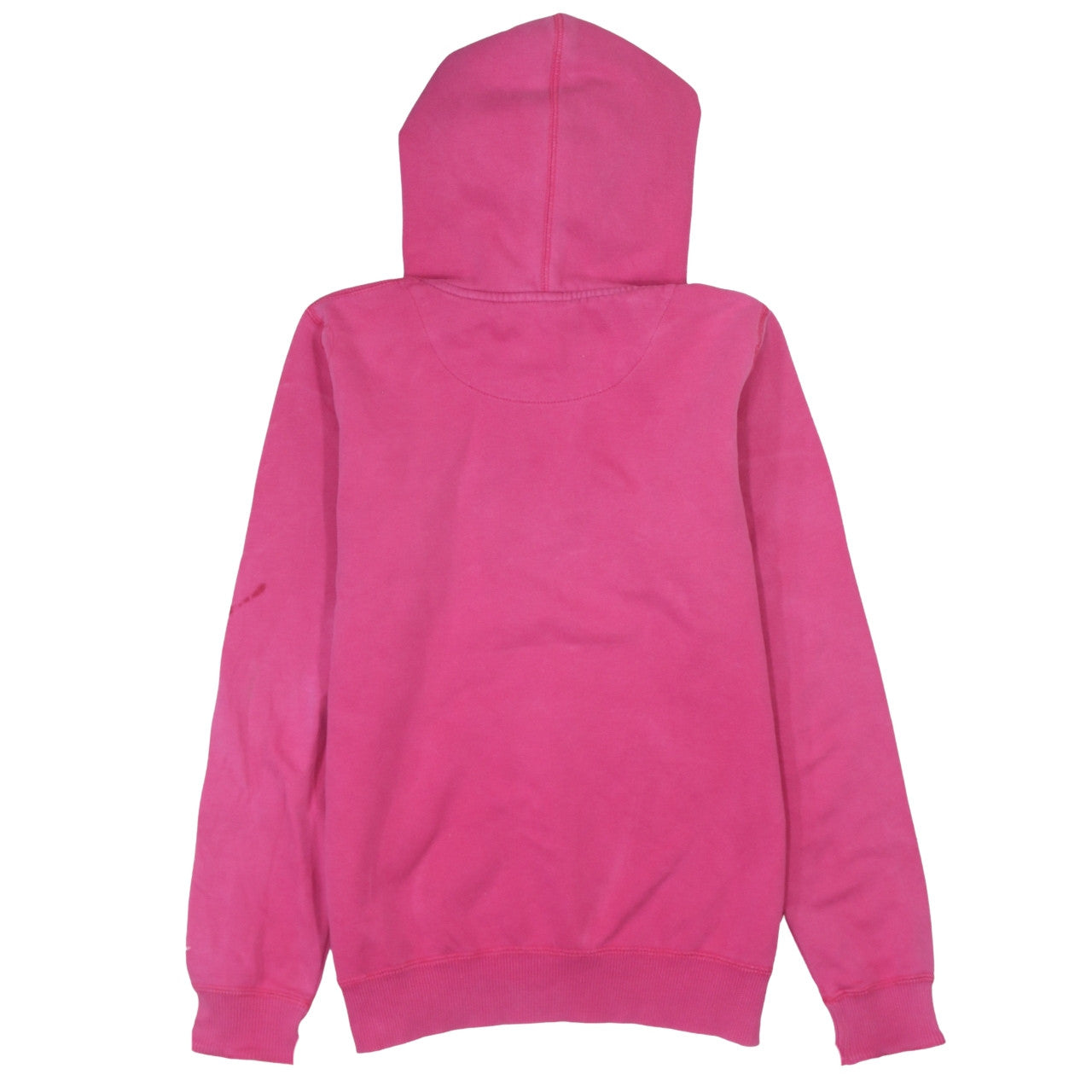 Nike Womens Pink Small Pullover Hoodie Sweatshirt Logo Cotton Blend