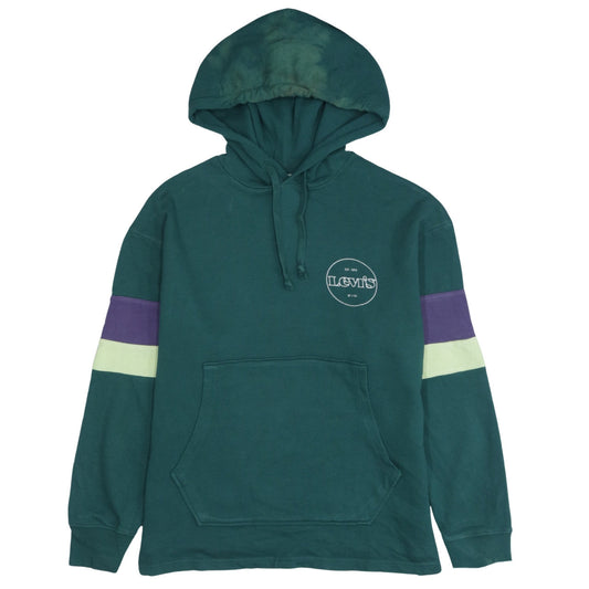 Mens UK Size S Levi's Green Pullover Hoodie