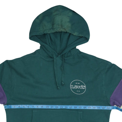Mens UK Size S Levi's Green Pullover Hoodie