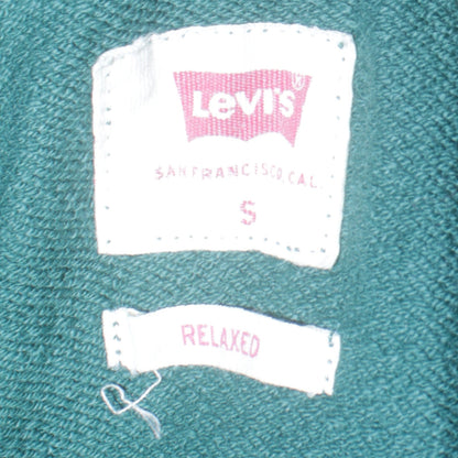 Mens UK Size S Levi's Green Pullover Hoodie