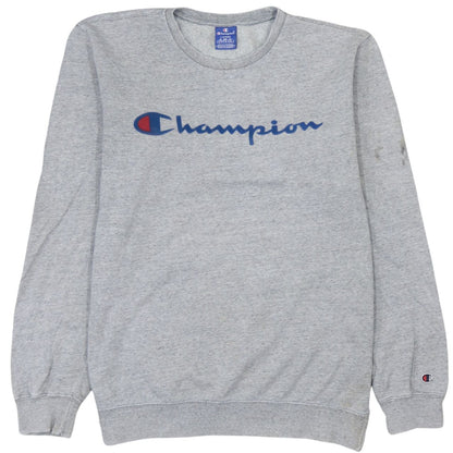 Mens UK Size L Champion Grey Pullover Sweatshirt