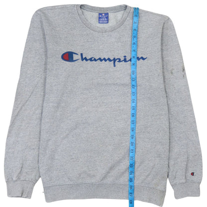 Mens UK Size L Champion Grey Pullover Sweatshirt