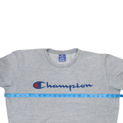 Mens UK Size L Champion Grey Pullover Sweatshirt