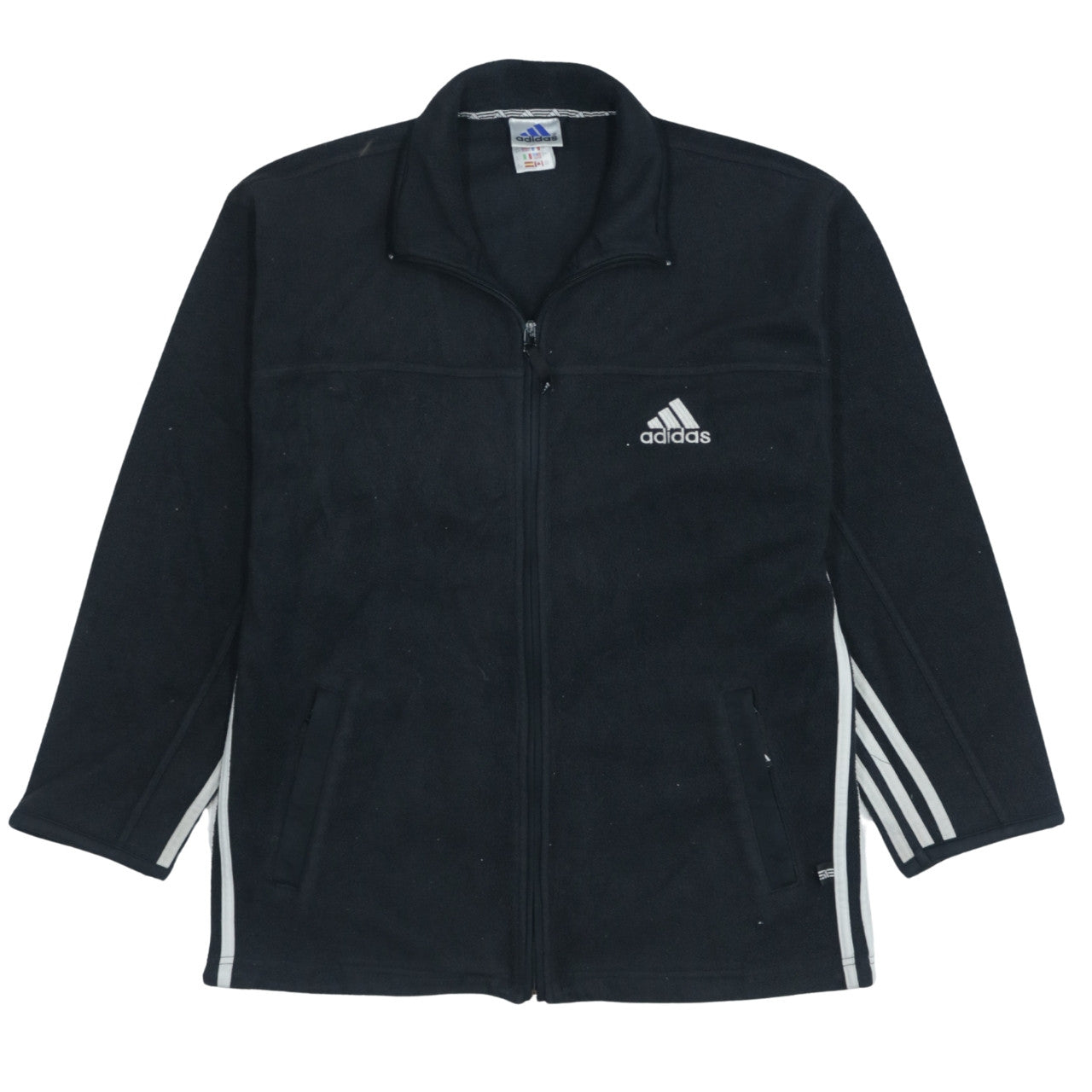Adidas Men's Black Fleece Full Zip Jacket Size S Logo Sportswear