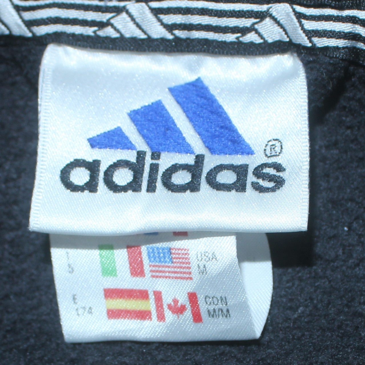 Adidas Men's Black Fleece Full Zip Jacket Size S Logo Sportswear