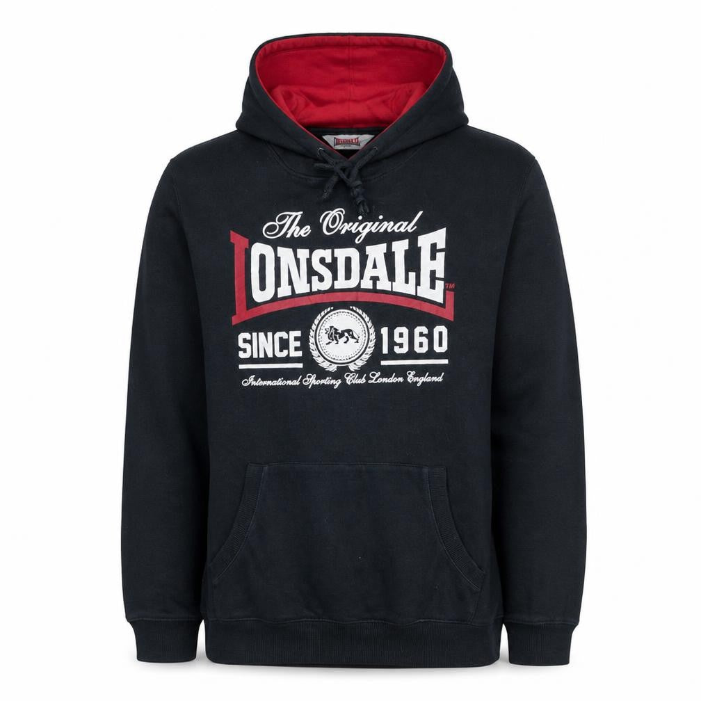 Mens UK Size S Lonsdale Black Pullover Hoodie