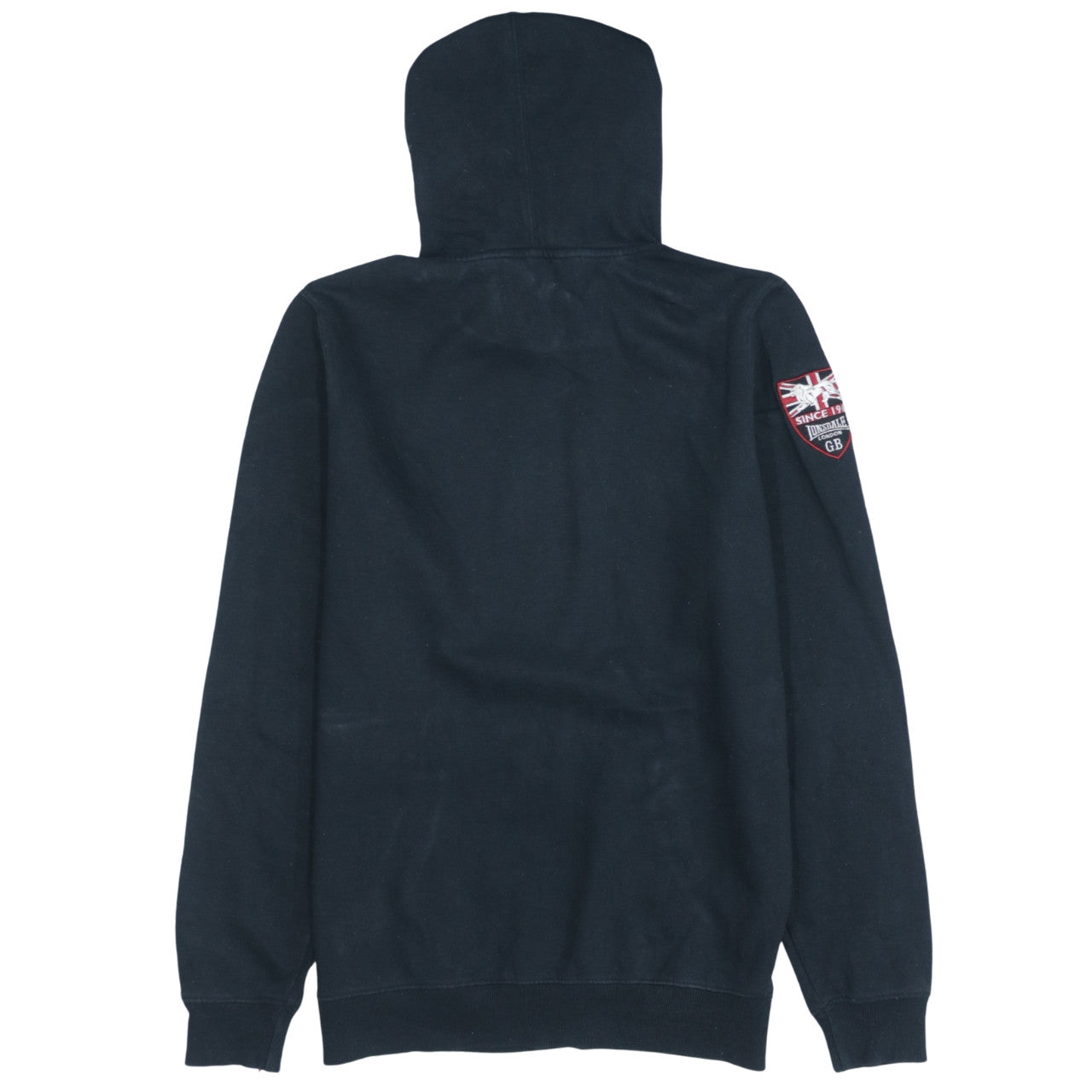 Mens UK Size S Lonsdale Black Pullover Hoodie
