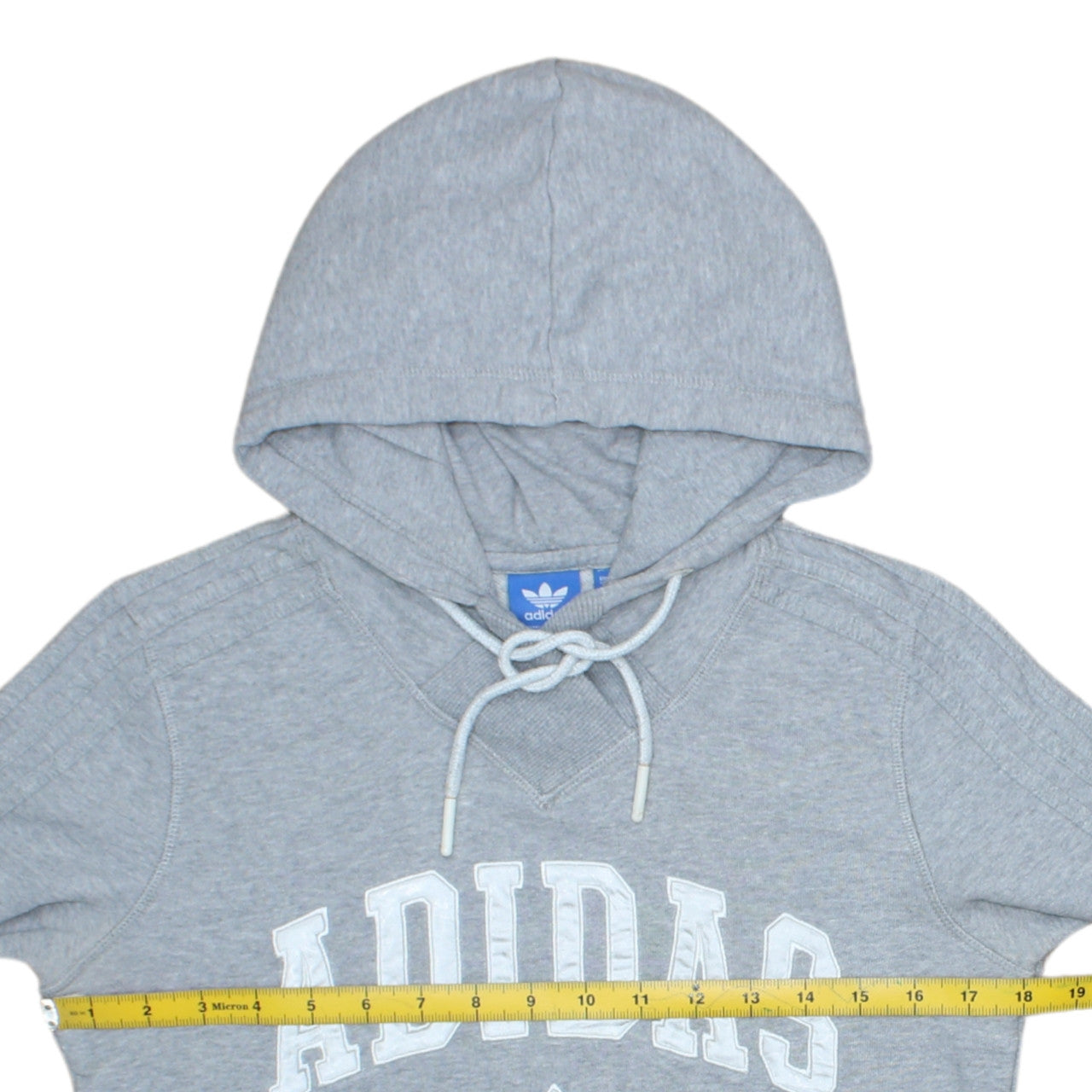 Adidas Womens Grey Hoodie Sweatshirt UK 12 Pullover Long Sleeve Casual