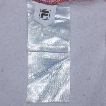 Fila Womens Red White Blue Sweatshirt M Logo Pullover Casual Top