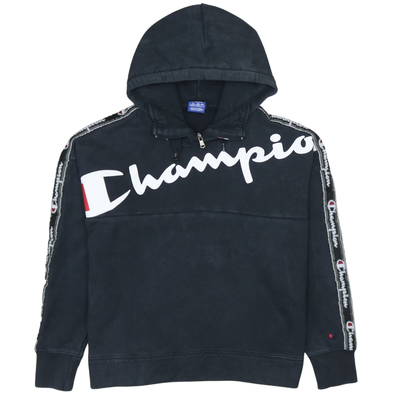 Mens UK Size XS Champion Black Pullover Hoodie