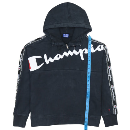 Mens UK Size XS Champion Black Pullover Hoodie