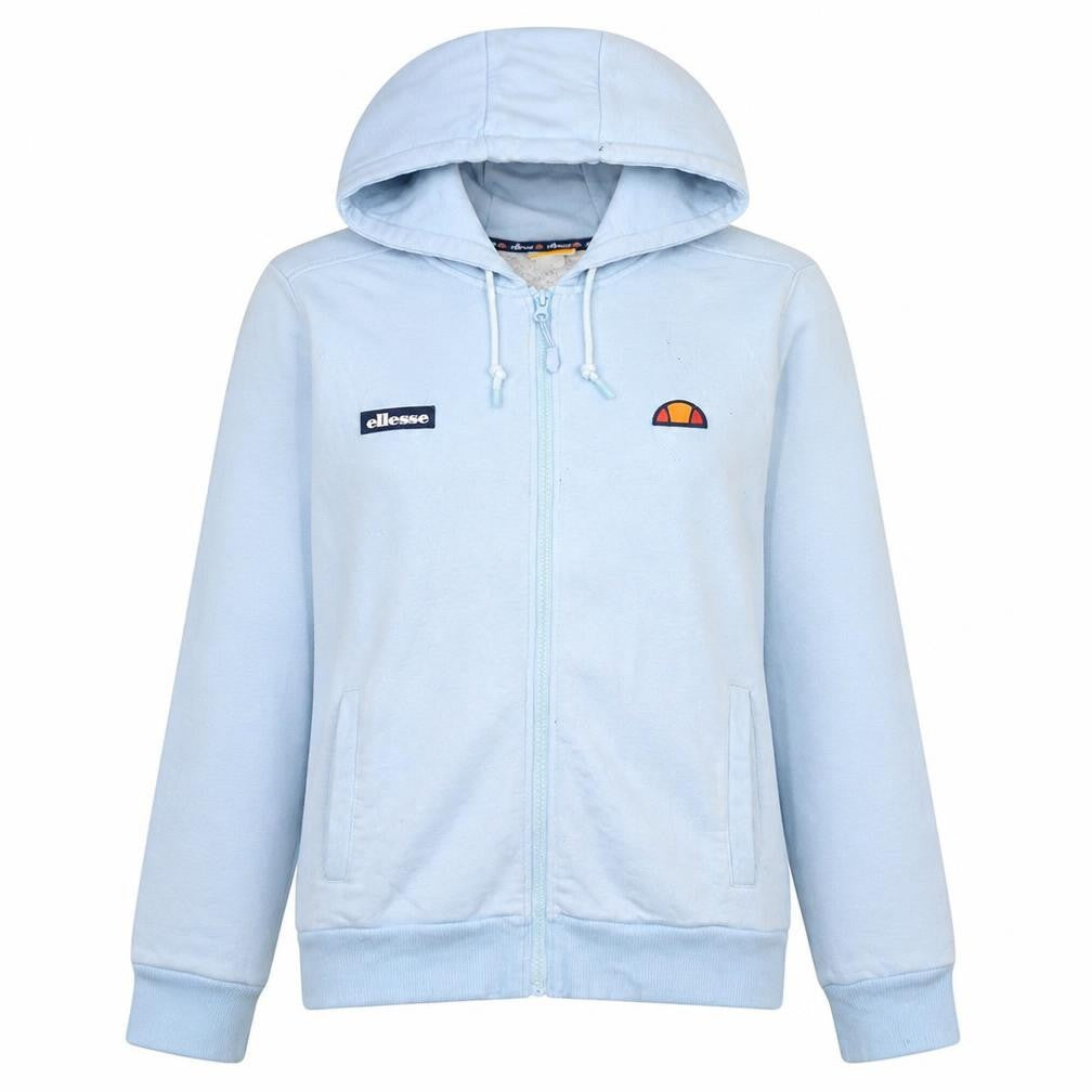 Womens UK Size M ellesse Blue Full Zip Hoodie