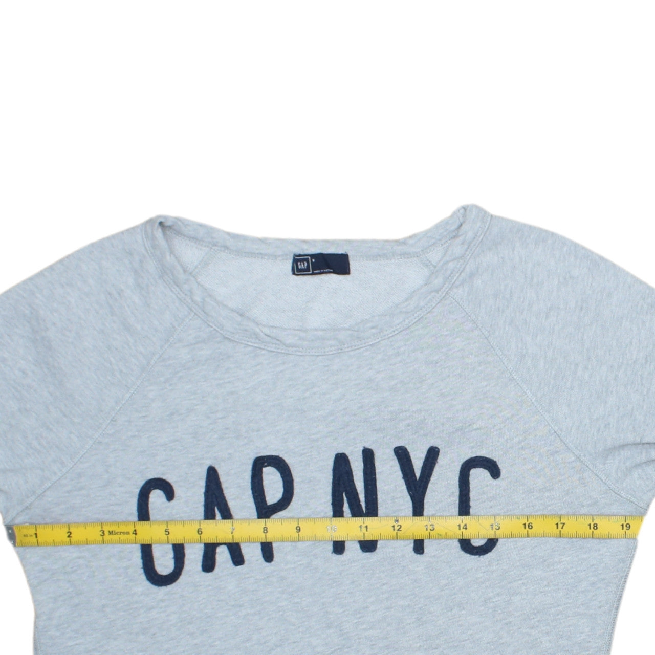 GAP Women’s Grey Sweatshirt Small Pullover Crew Neck Logo Print