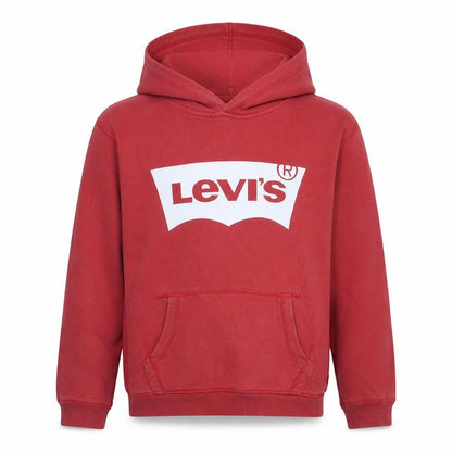 Levi's Boys Red Pullover Hoodie 16 Years Graphic Logo Casual Sweatshirt