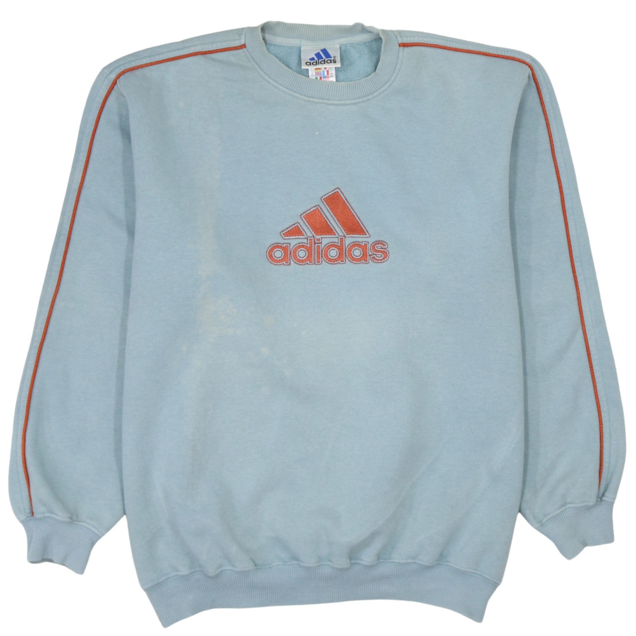 Mens UK Size S adidas Blue Pullover Sweatshirt