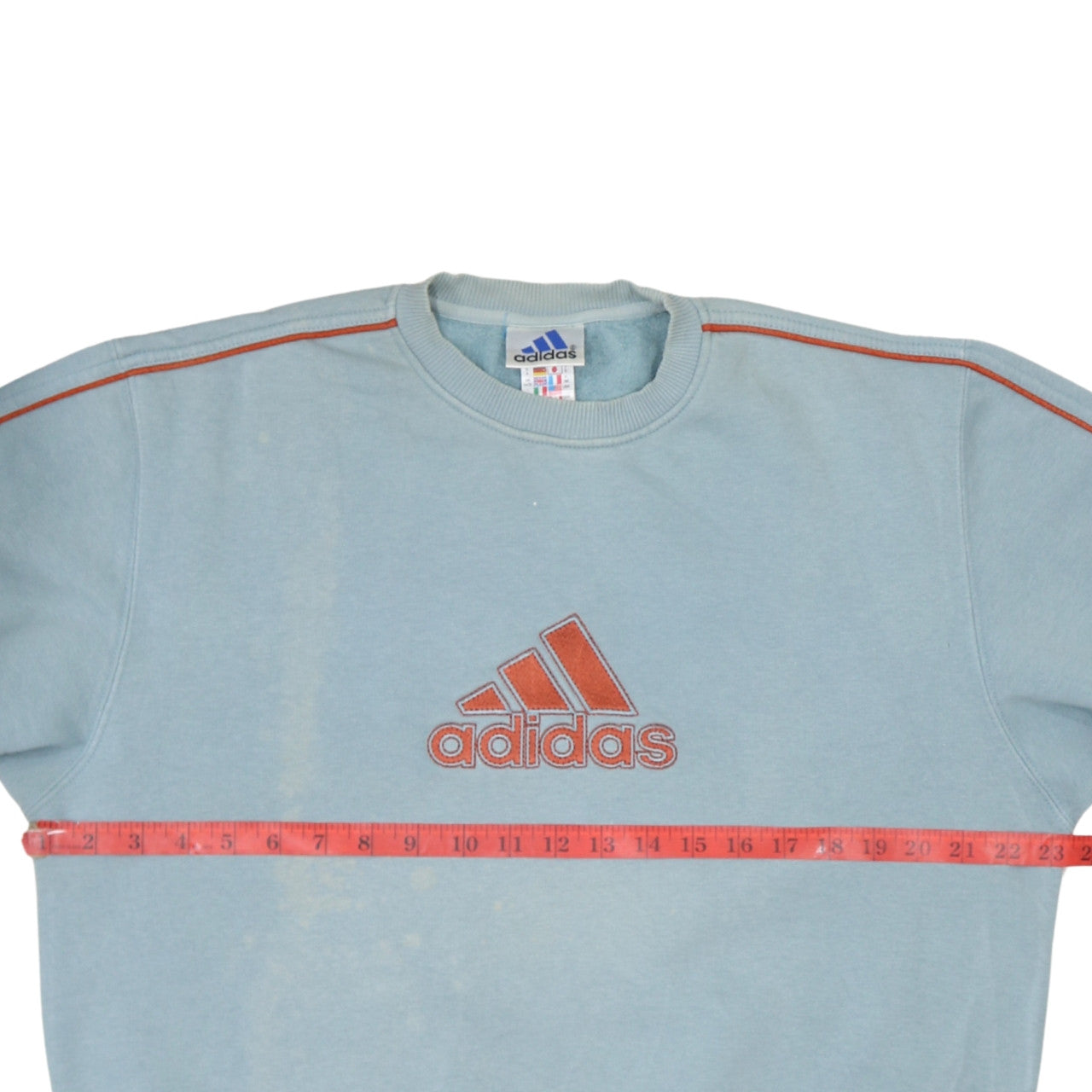 Mens UK Size S adidas Blue Pullover Sweatshirt
