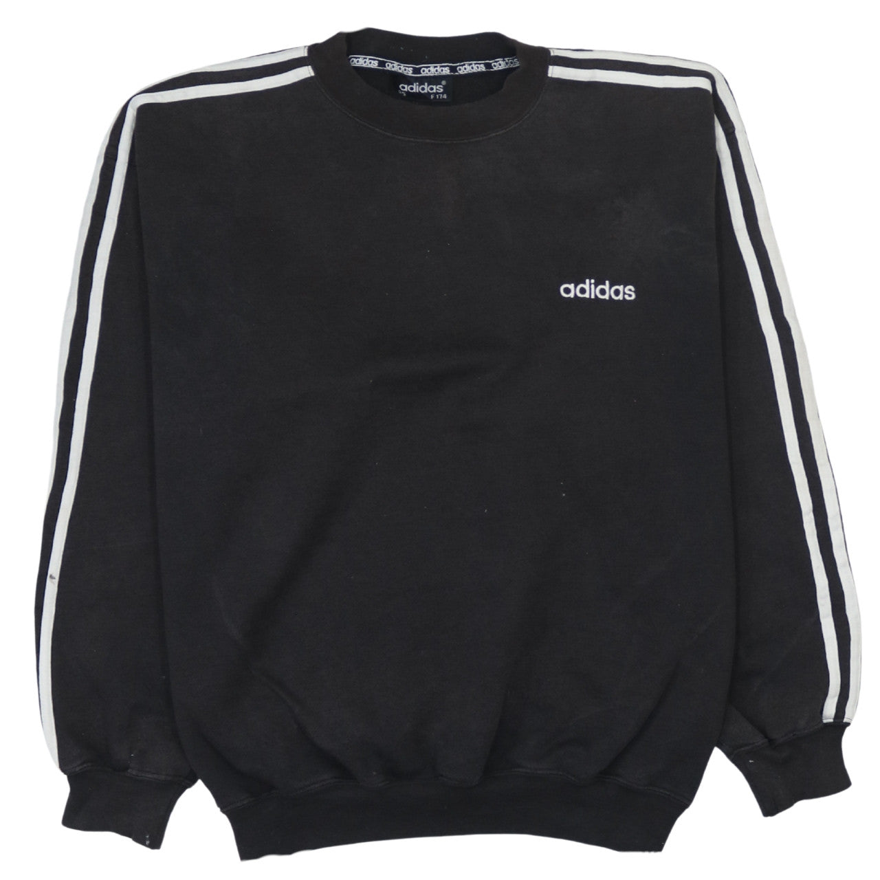 Mens UK Size M adidas Black Pullover Sweatshirt