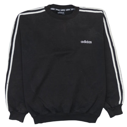 Mens UK Size M adidas Black Pullover Sweatshirt