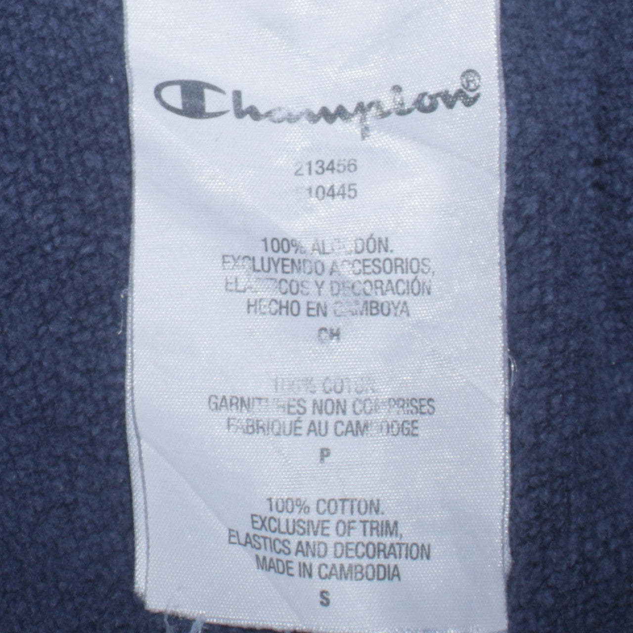 Mens UK Size S Champion Blue Pullover Hoodie