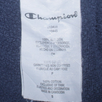 Mens UK Size S Champion Blue Pullover Hoodie
